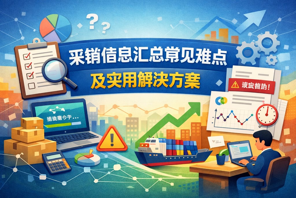 采销信息汇总常见难点及实用解决方案