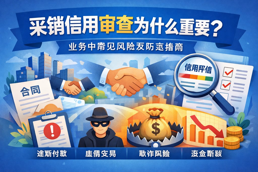 采销信用审查为什么重要？业务中常见风险及防范指南