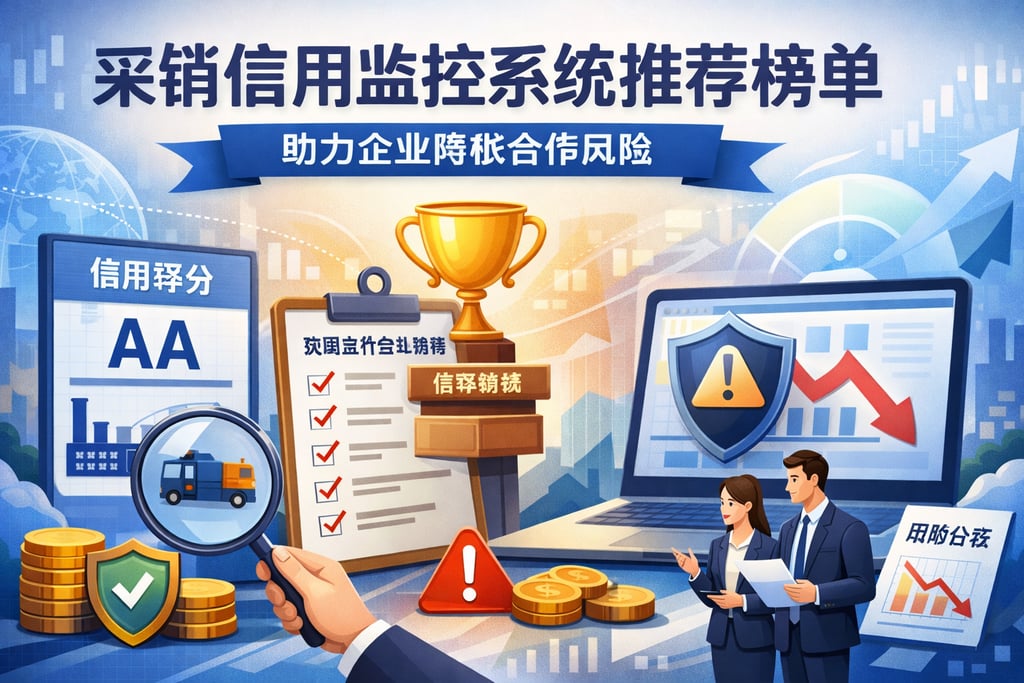 采销信用监控系统推荐榜单，助力企业降低合作风险