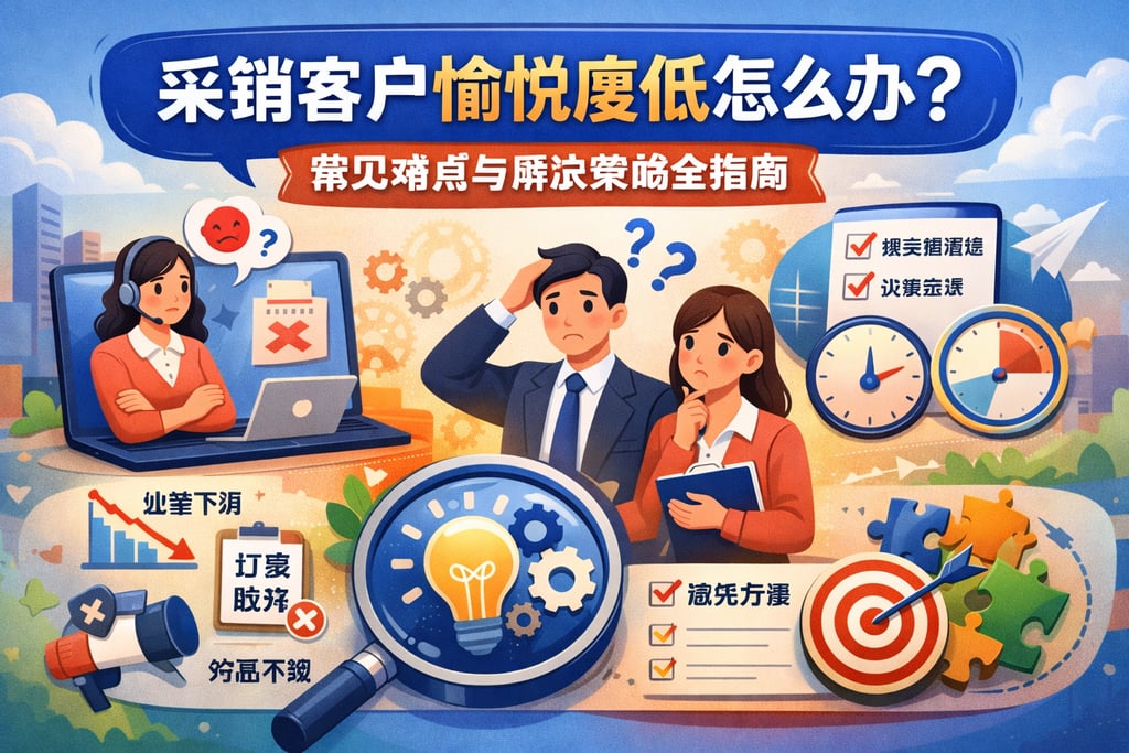 采销客户愉悦度低怎么办？常见难点与解决策略全指南