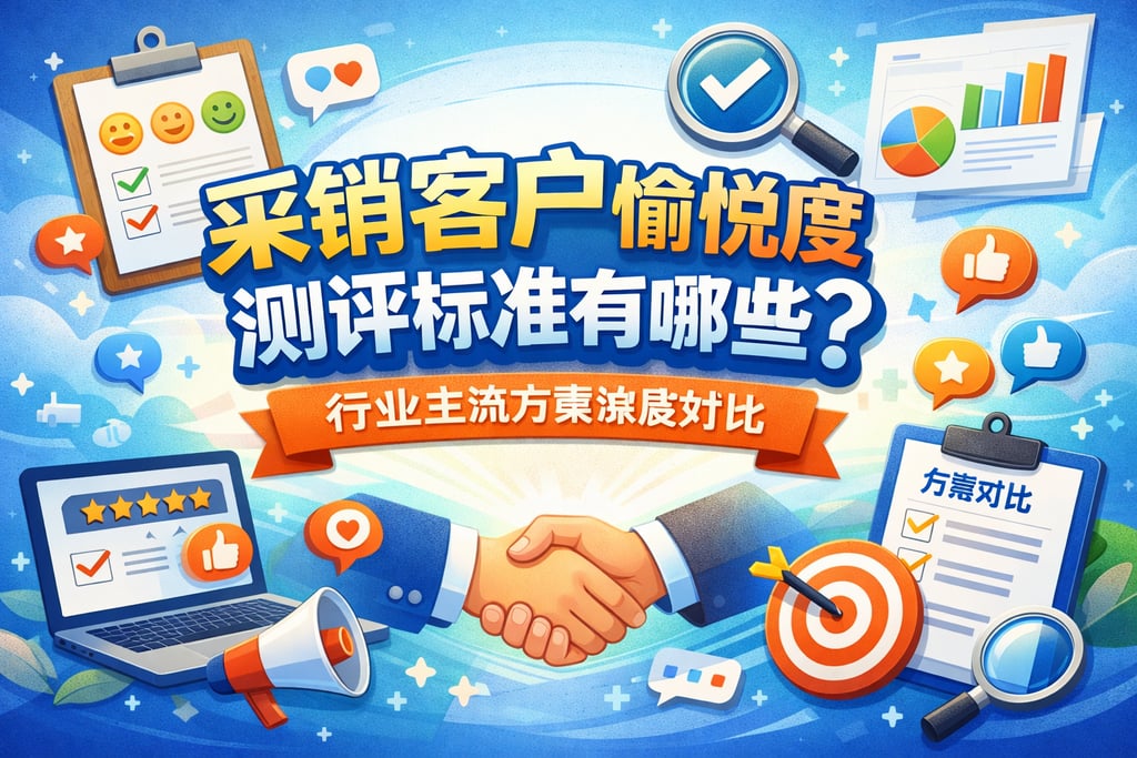 采销客户愉悦度测评标准有哪些？行业主流方案深度对比