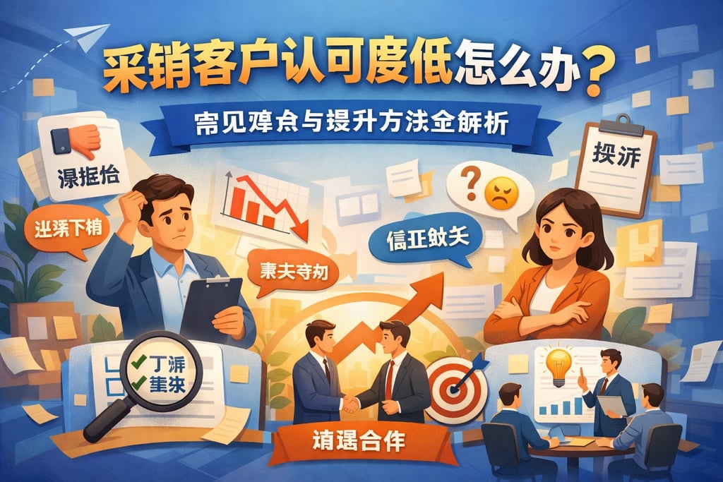 采销客户认可度低怎么办？常见难点与提升方法全解析