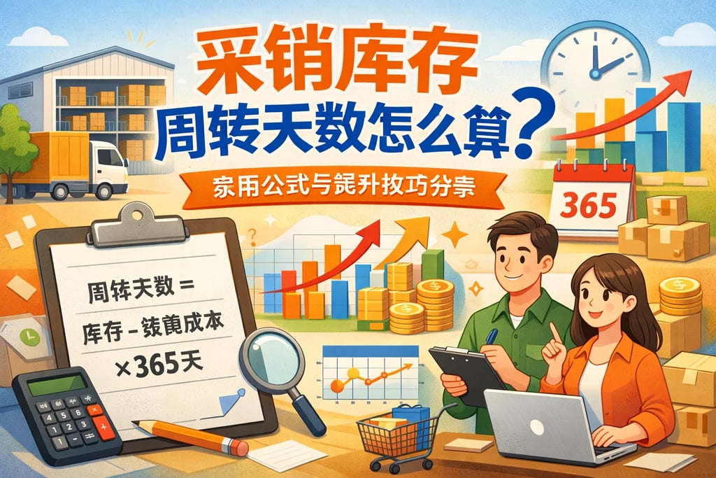 采销库存周转天数怎么算？实用公式与提升技巧分享