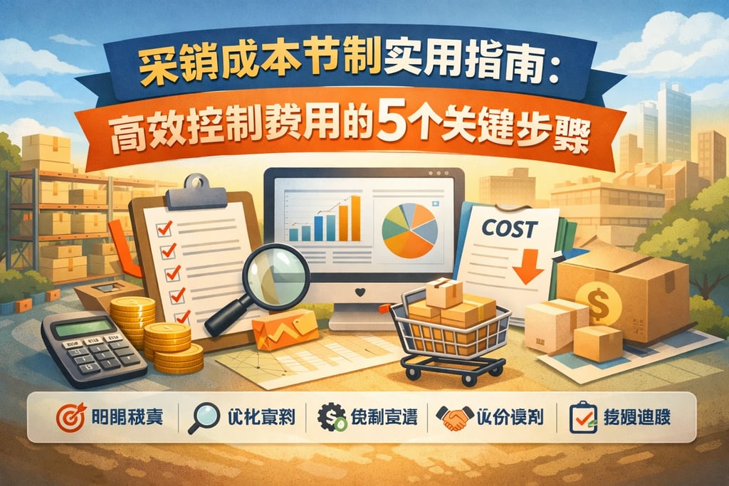 采销成本节制实用指南：高效控制费用的5个关键步骤
