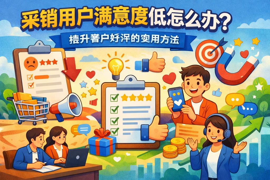 采销用户满意度低怎么办？提升客户好评的实用方法