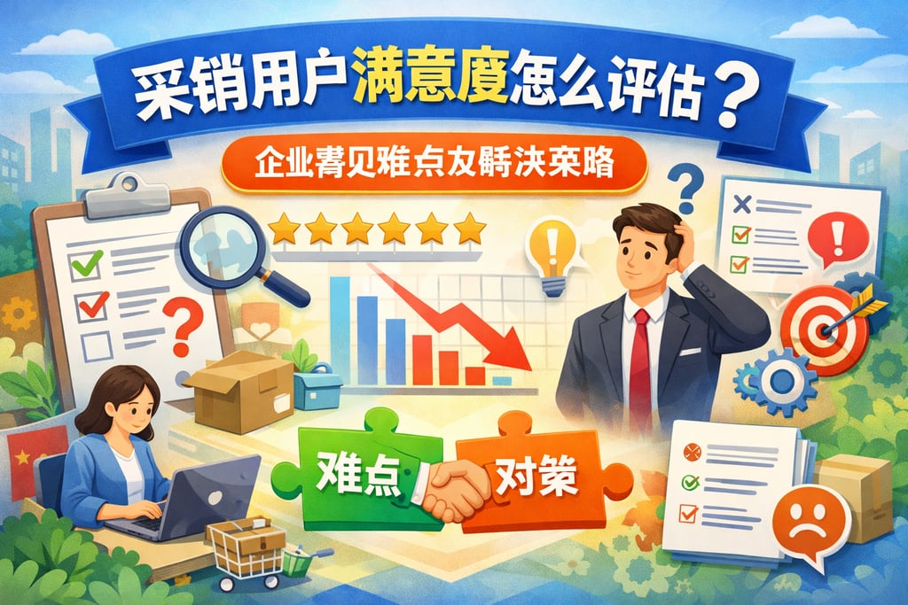 采销用户满意度怎么评估？企业常见难点及解决策略