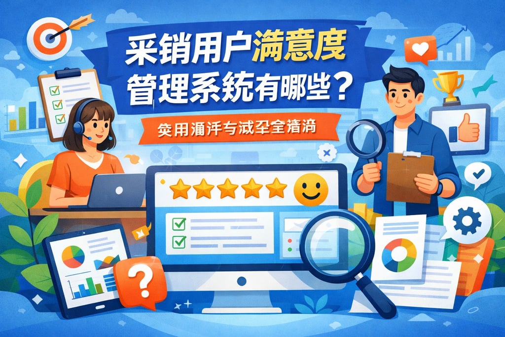 采销用户满意度管理系统有哪些？实用测评与选型全指南