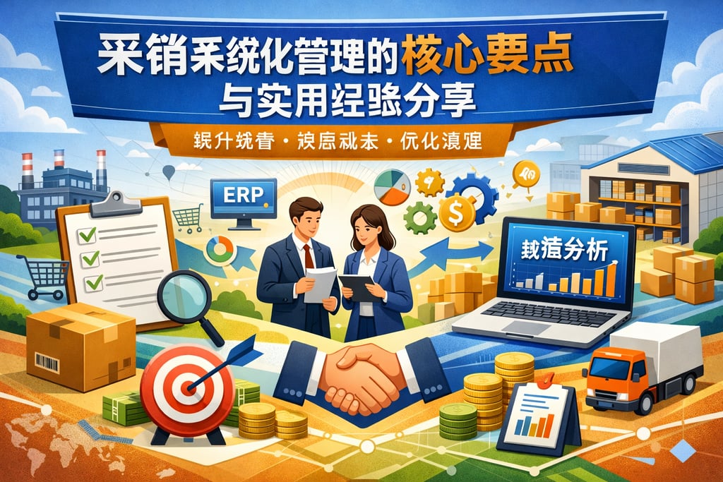 采销系统化管理的核心要点与实用经验分享