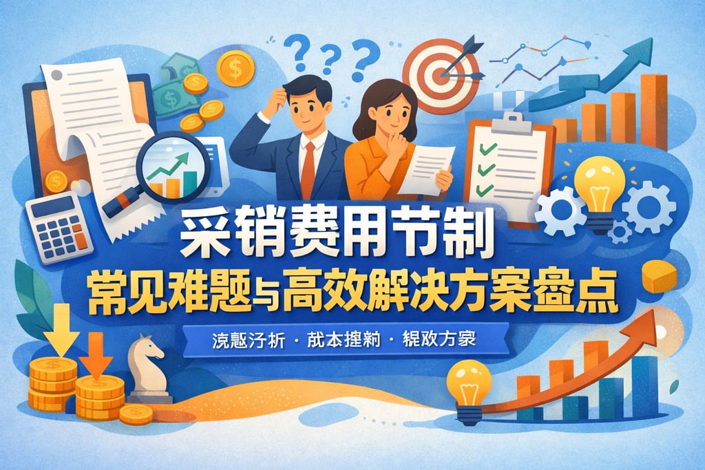 采销费用节制常见难题与高效解决方案盘点