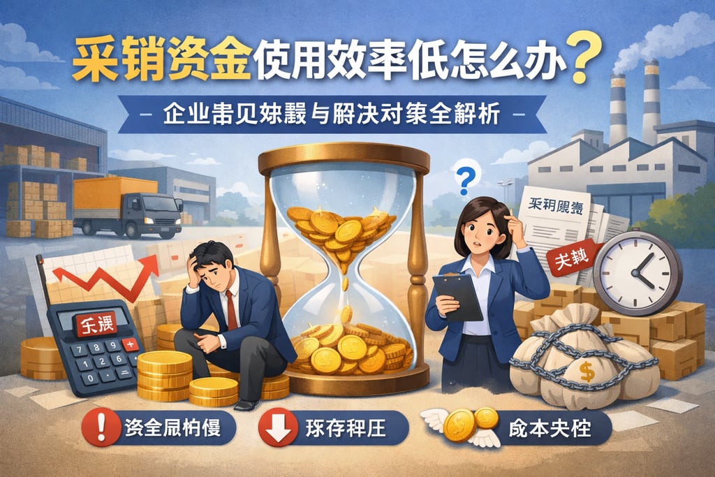 采销资金使用效率低怎么办？企业常见难题与解决对策全解析