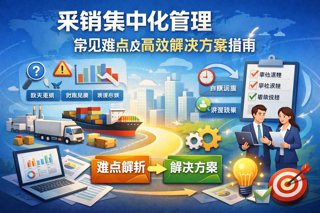 采销集中化管理常见难点及高效解决方案指南