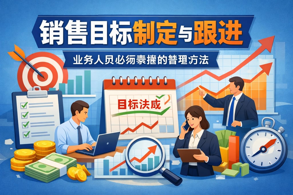 销售目标制定与跟进，业务人员必须掌握的管理方法