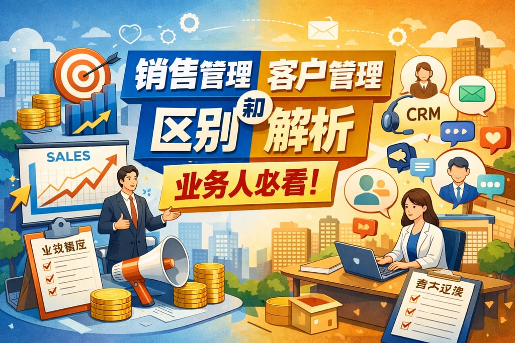 销售管理和客户管理区别解析，业务人必看
