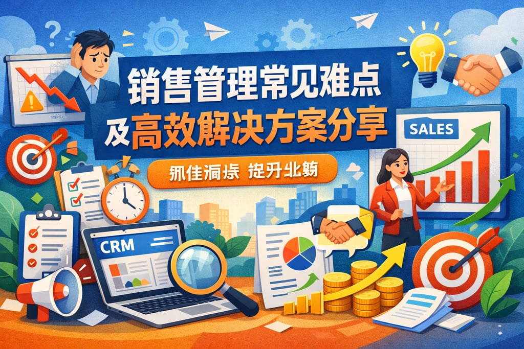 销售管理常见难点及高效解决方案分享