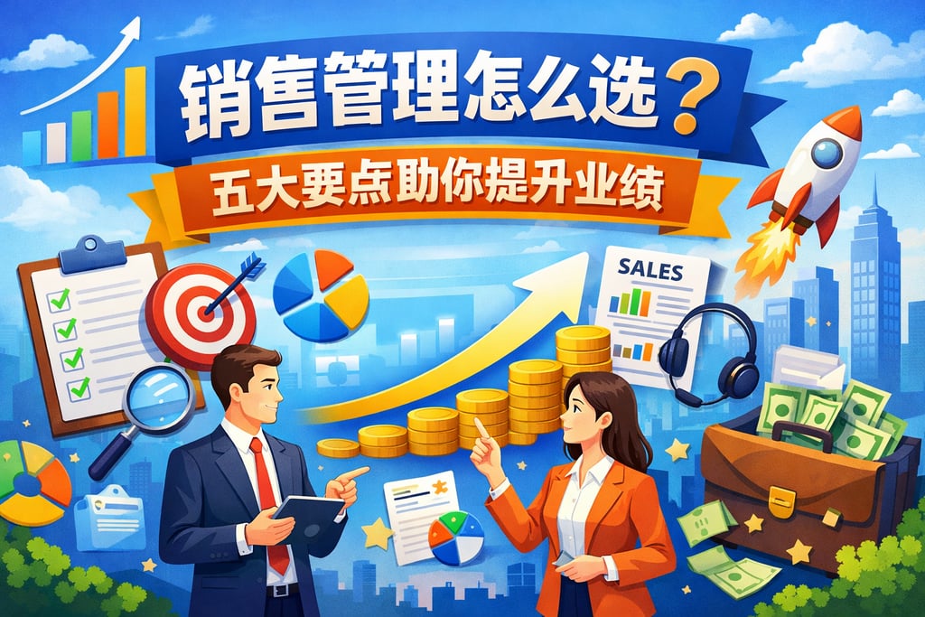 销售管理怎么选？五大要点助你提升业绩