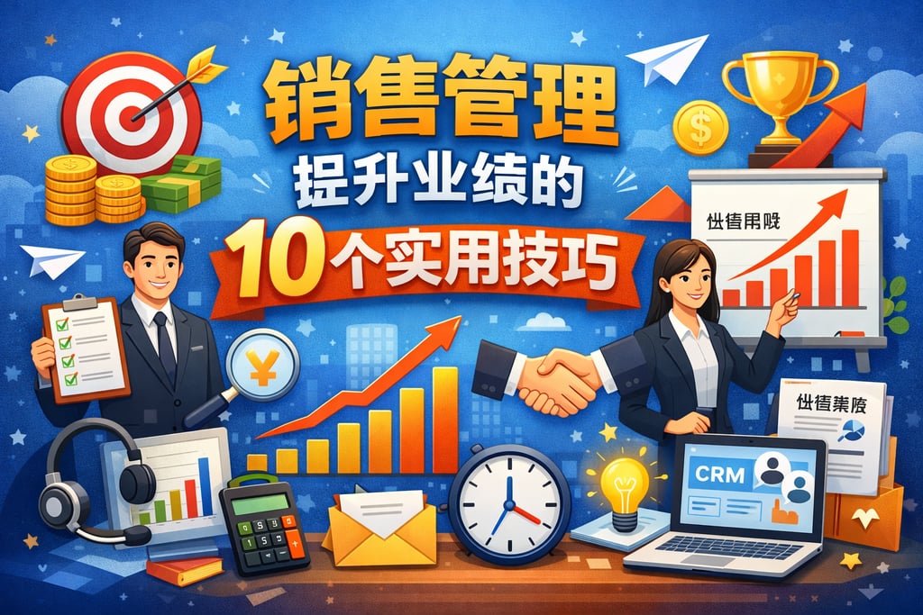 销售管理提升业绩的十个实用技巧