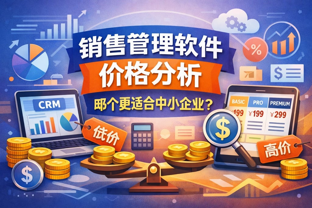 销售管理软件价格分析，哪个更适合中小企业？
