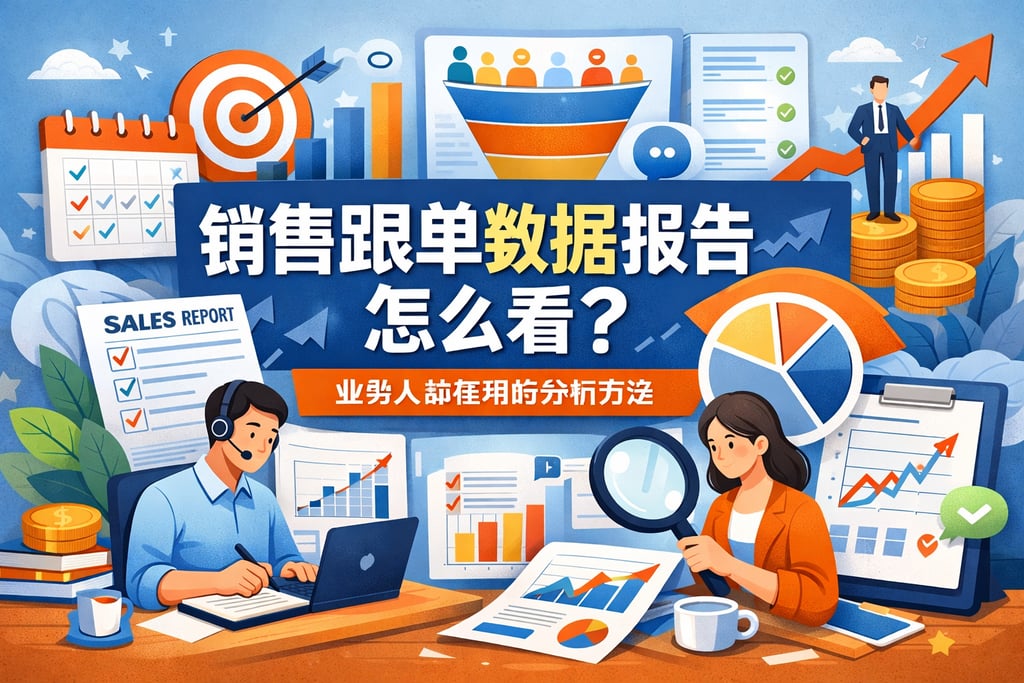 销售跟单数据报告怎么看？业务人都在用的分析方法