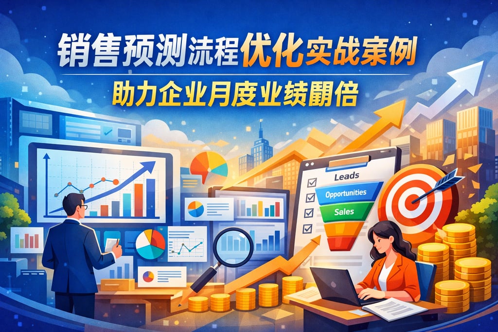 销售预测流程优化实战案例，助力企业月度业绩翻倍