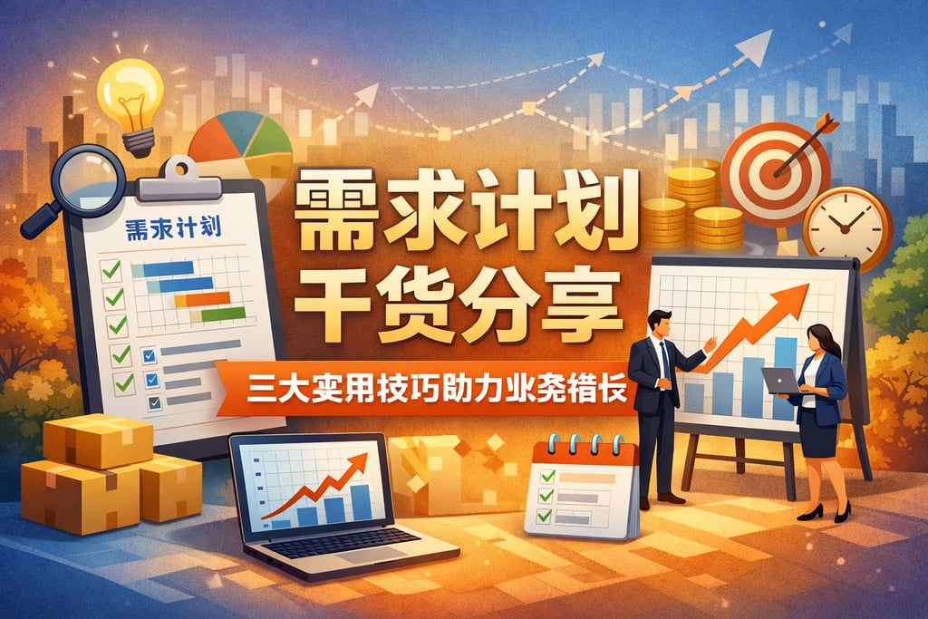 需求计划干货分享：三大实用技巧助力业务增长