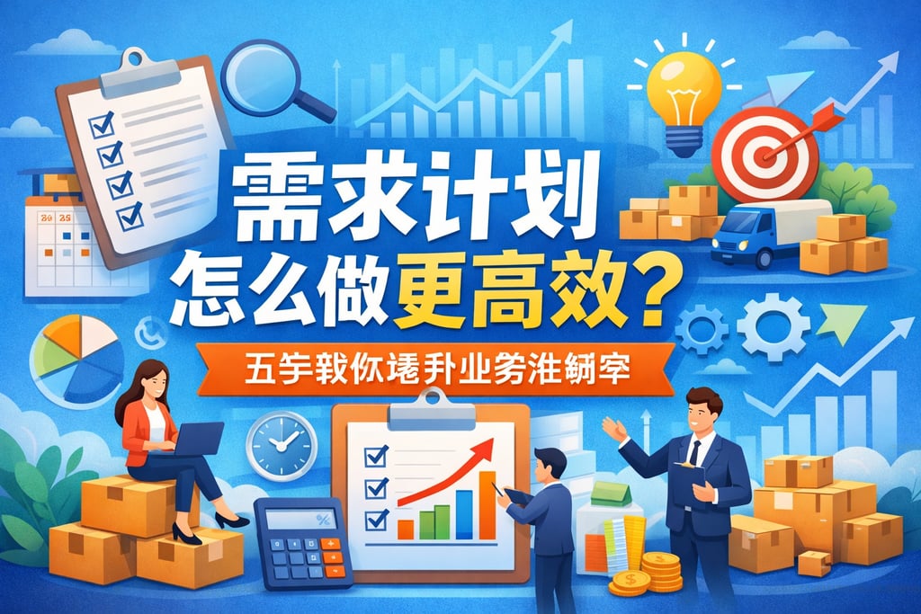 需求计划怎么做更高效？五步教你提升业务准确率