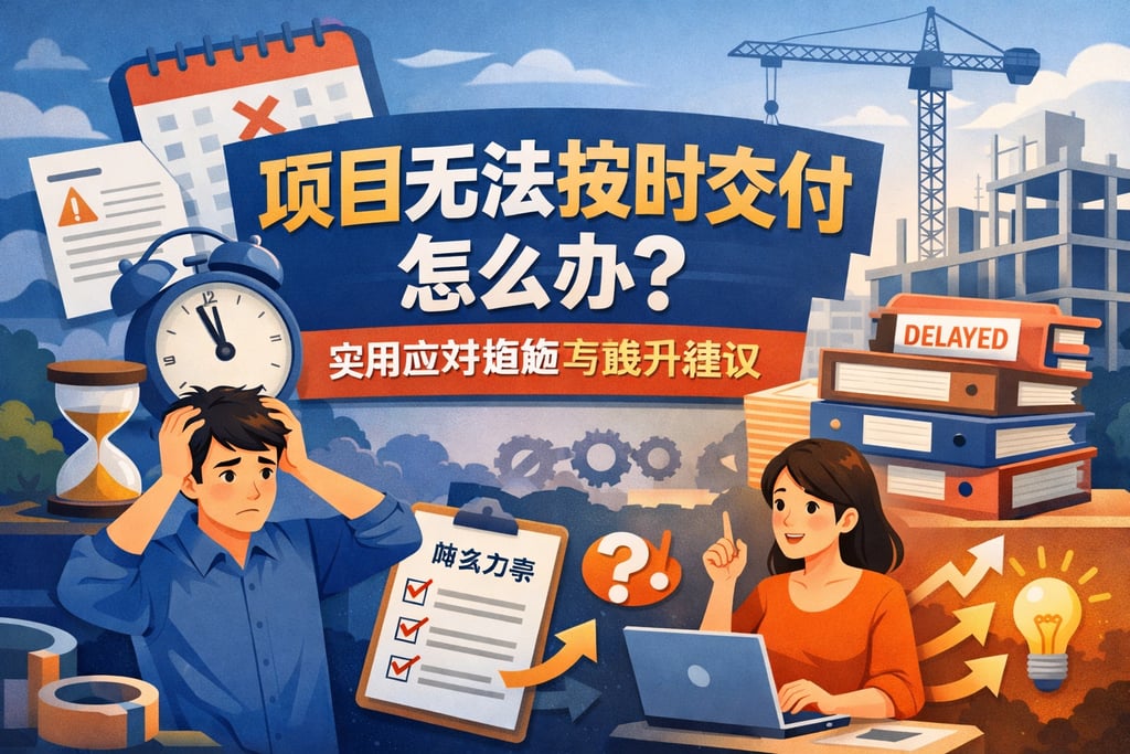 项目无法按时交付怎么办？实用应对措施与提升建议