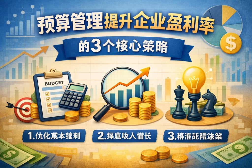 预算管理提升企业盈利率的3个核心策略
