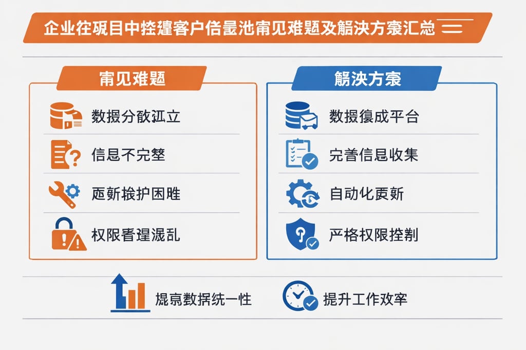 企业在项目中搭建客户信息池常见难题及解决方案汇总