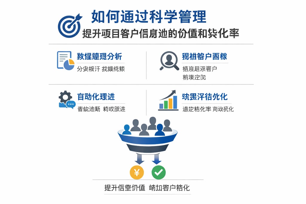 如何通过科学管理提升项目客户信息池的价值和转化率