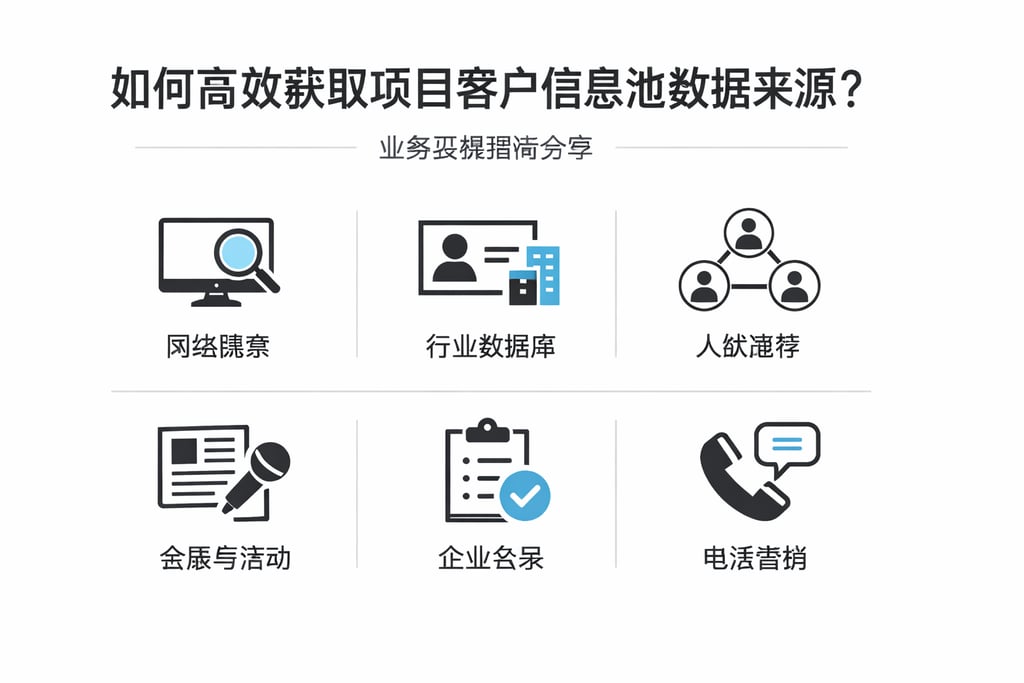 如何高效获取项目客户信息池数据来源？业务实操指南分享