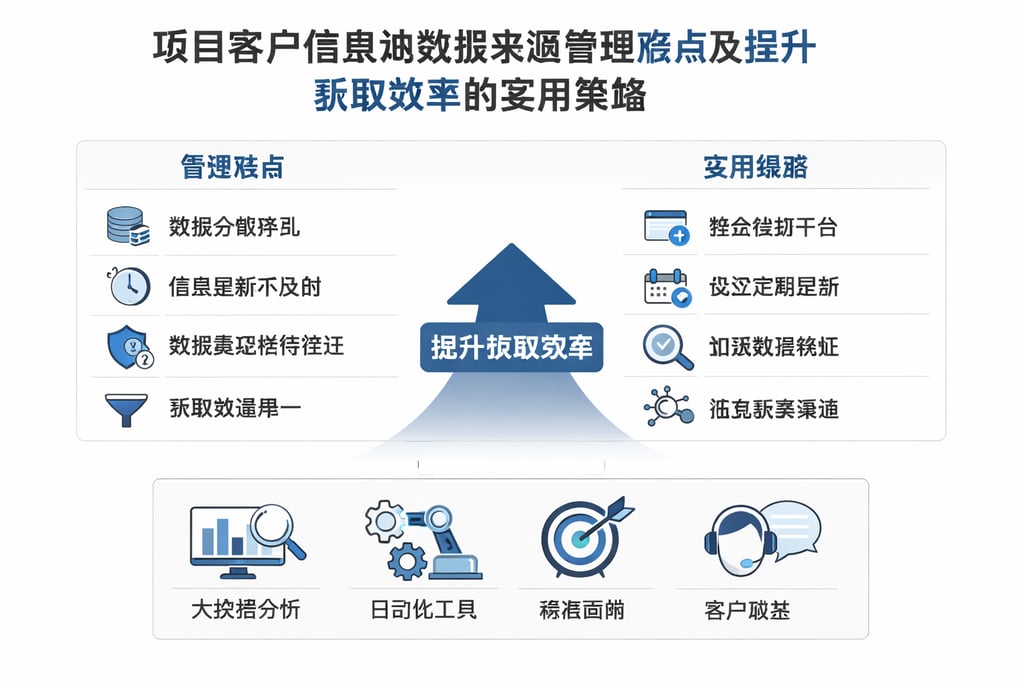 项目客户信息池数据来源管理难点及提升获取效率的实用策略