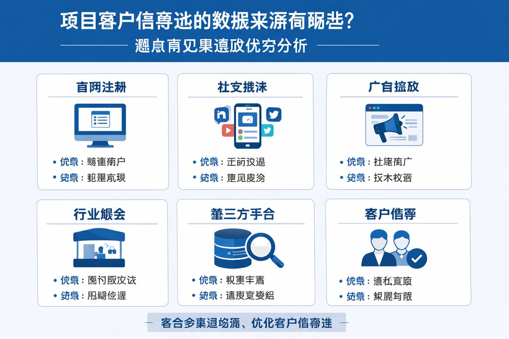 项目客户信息池的数据来源有哪些？盘点常见渠道及优劣分析