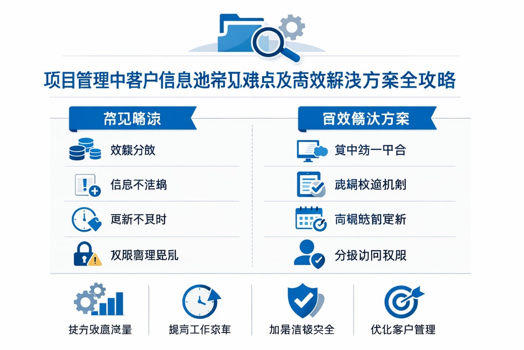 项目管理中客户信息池常见难点及高效解决方案全攻略