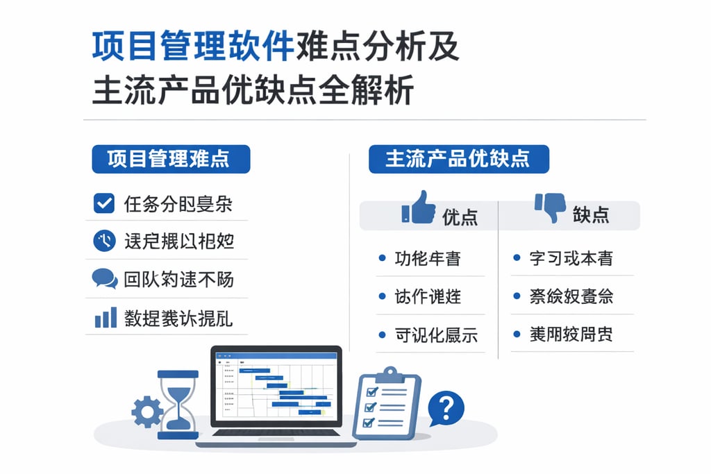 项目管理软件难点分析及主流产品优缺点全解析