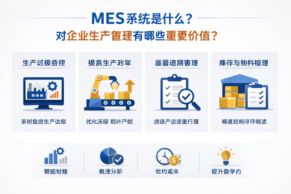 MES系统是什么？对企业生产管理有哪些重要价值？
