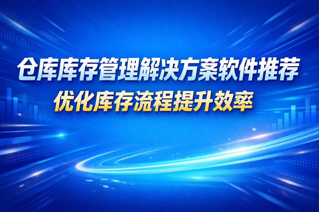 仓库库存管理解决方案软件推荐，优化库存流程提升效率