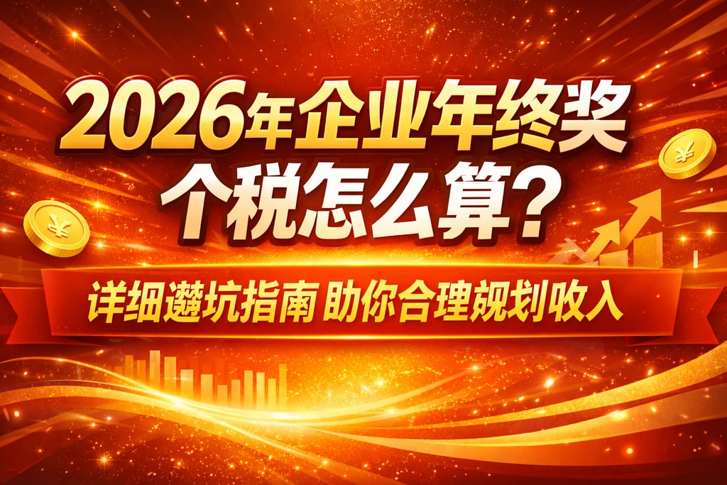 2026年企业年终奖个税怎么算？详细避坑指南助你合理规划收入