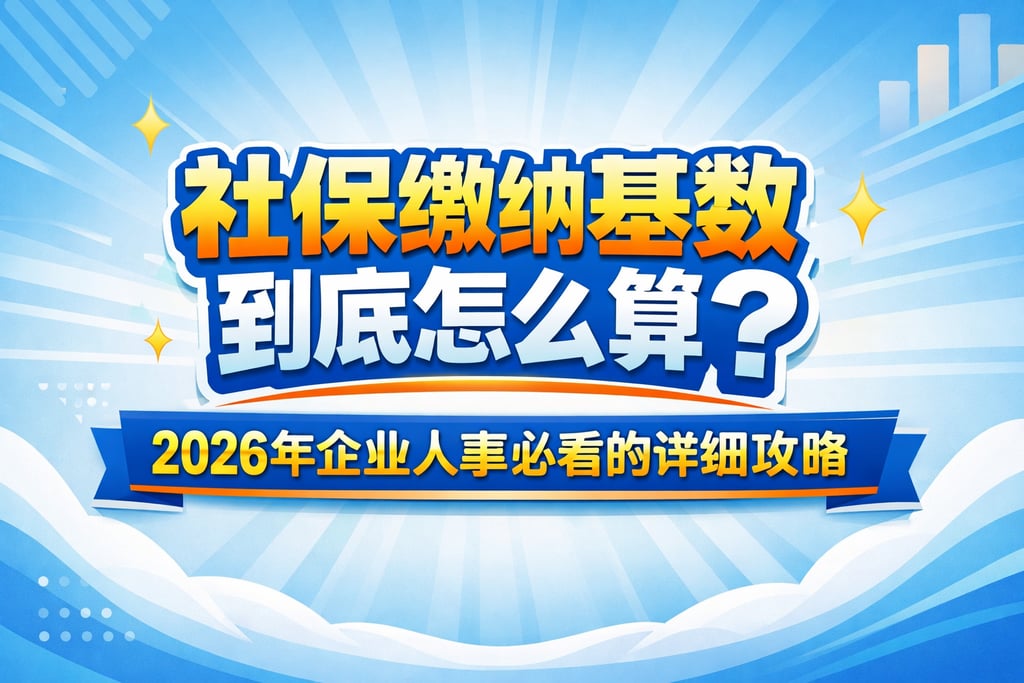 社保缴纳基数到底怎么算？2026年企业人事必看的详细攻略