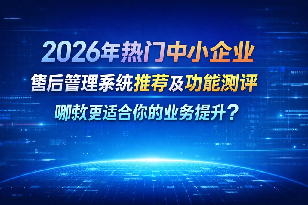 2026年热门中小企业售后管理系统推荐及功能测评，哪款更适合你的业务提升？