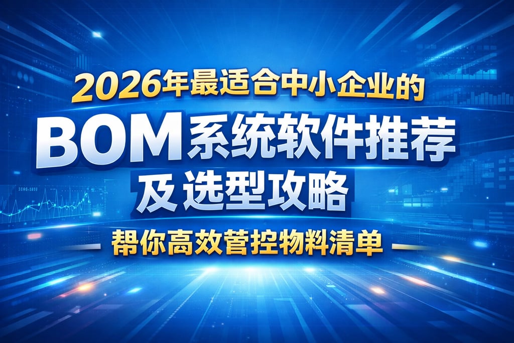 2026年最适合中小企业的BOM系统软件推荐及选型攻略，帮你高效管控物料清单