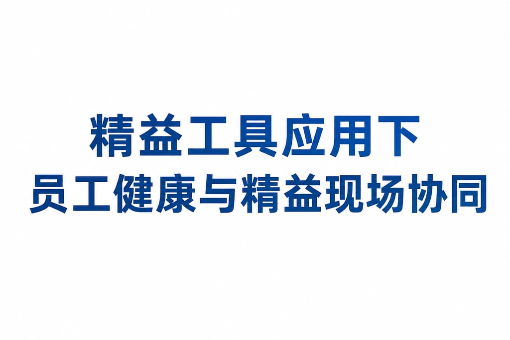 精益工具应用下员工健康与精益现场协同