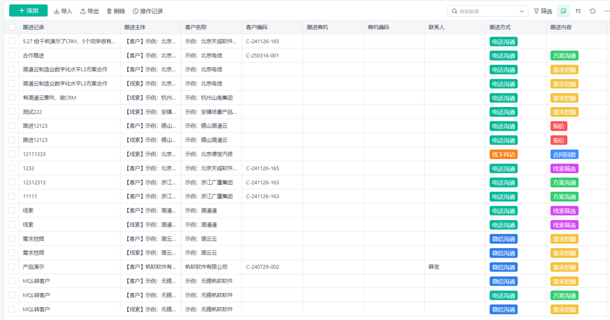 客户管理