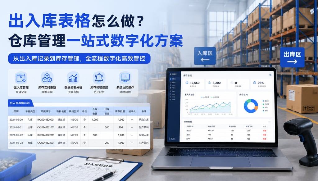 出入库表格怎么做？仓库管理一站式数字化方案