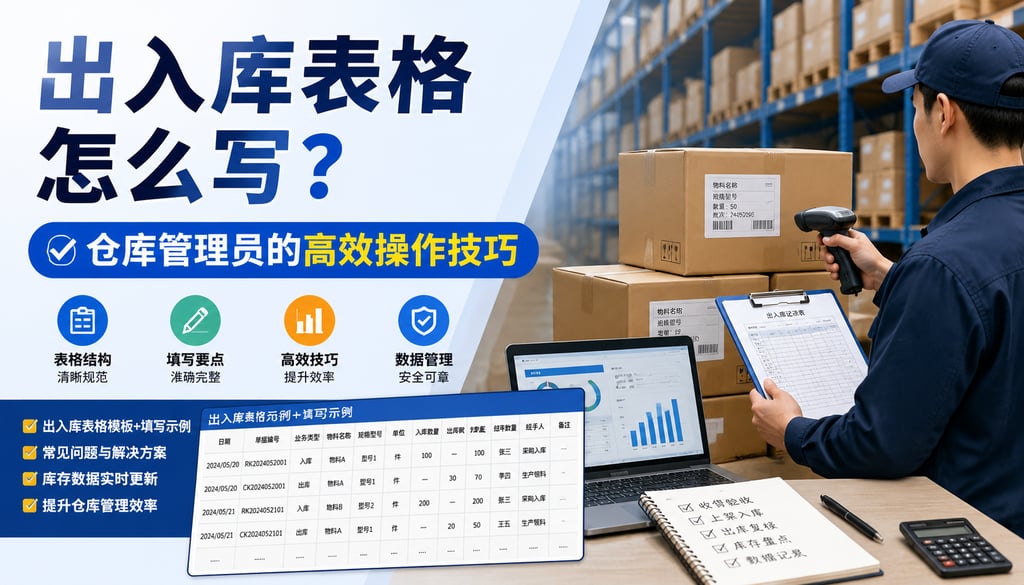 出入库表格怎么写？仓库管理员的高效操作技巧