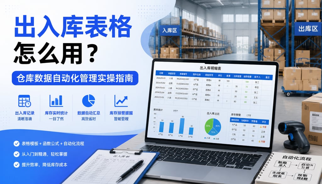 出入库表格怎么用？仓库数据自动化管理实操指南