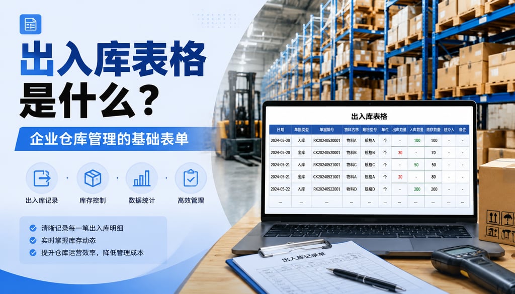 出入库表格是什么？企业仓库管理的基础表单