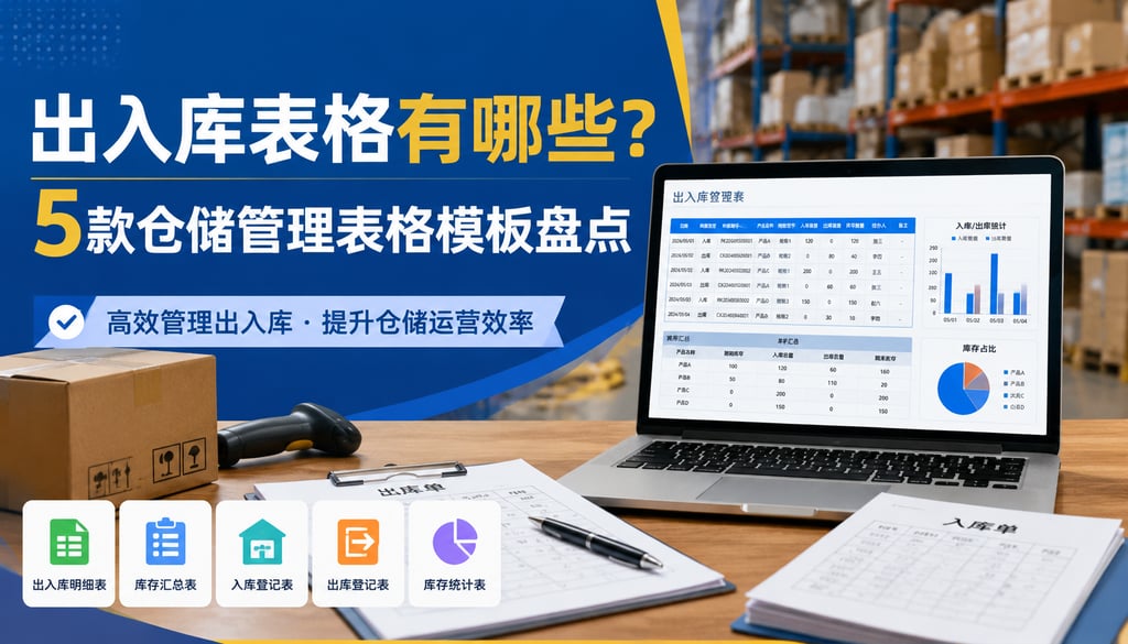 出入库表格有哪些？5款仓储管理表格模板盘点