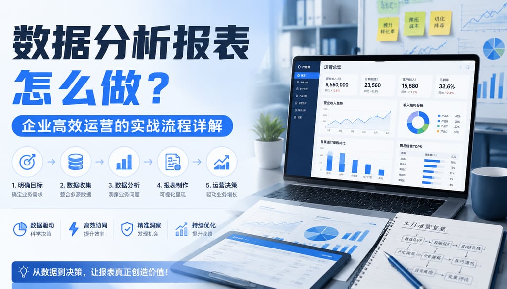 数据分析报表怎么做？企业高效运营的实战流程详解