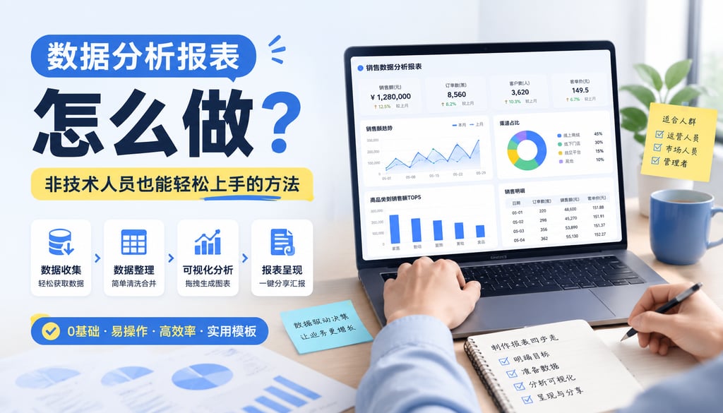 数据分析报表怎么做？非技术人员也能轻松上手的方法