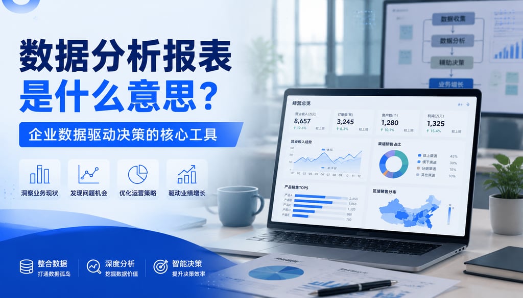 数据分析报表是什么意思？企业数据驱动决策的核心工具